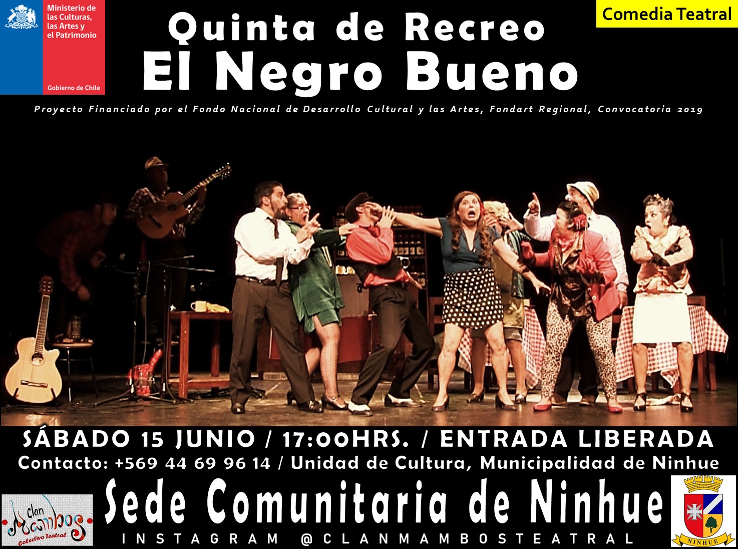 2019 Circulación Teatral por Coelemu y Ninhue. 16ta región.