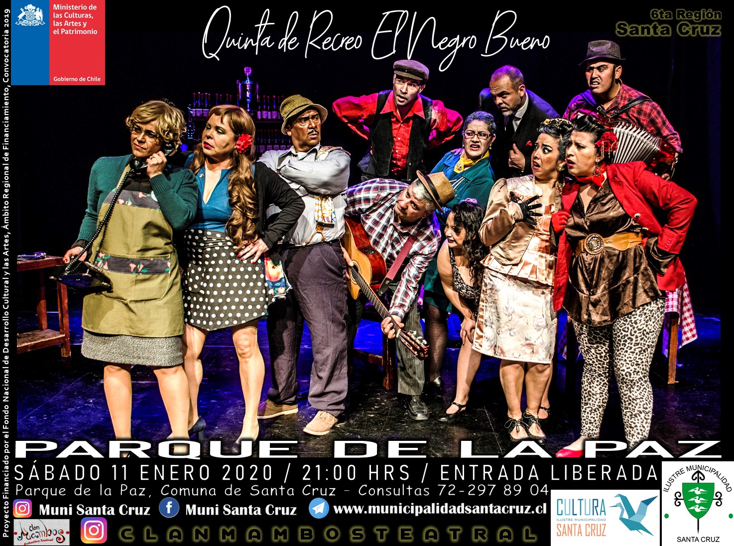 2020 Circulación Teatral por Vichuquén, Rauco, Santa Cruz y Machalí. 7ma y 6ta Región.