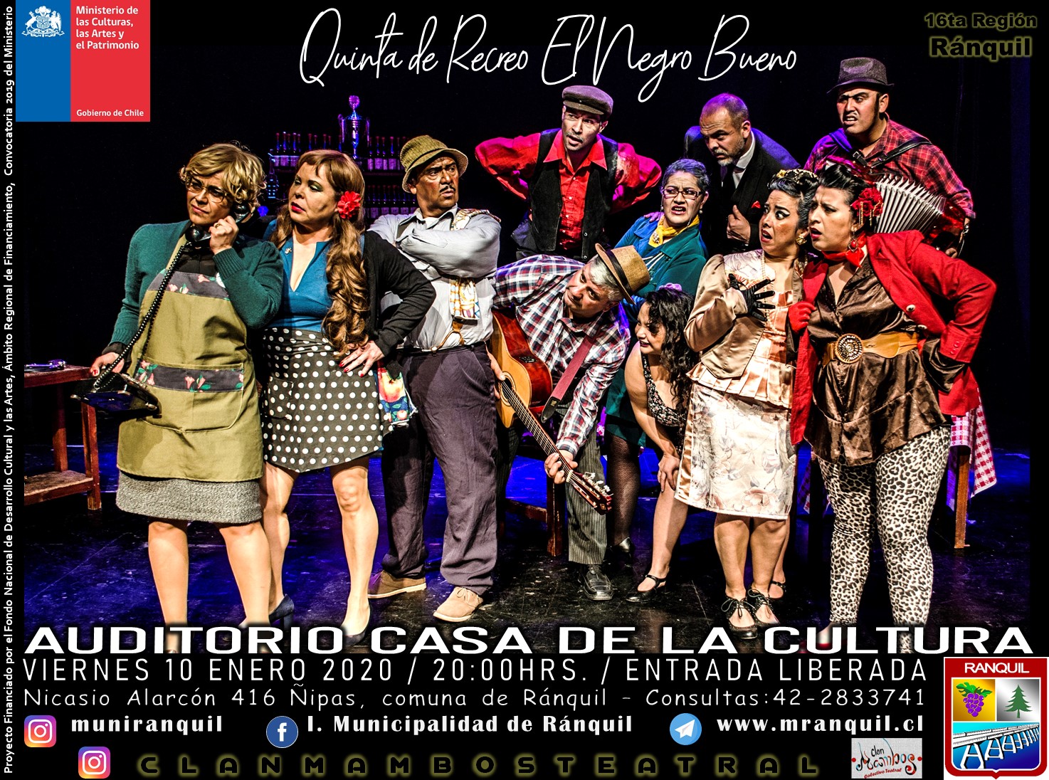 2020 Circulación Teatral por Ránquil y Quirihue. 16ta Región.