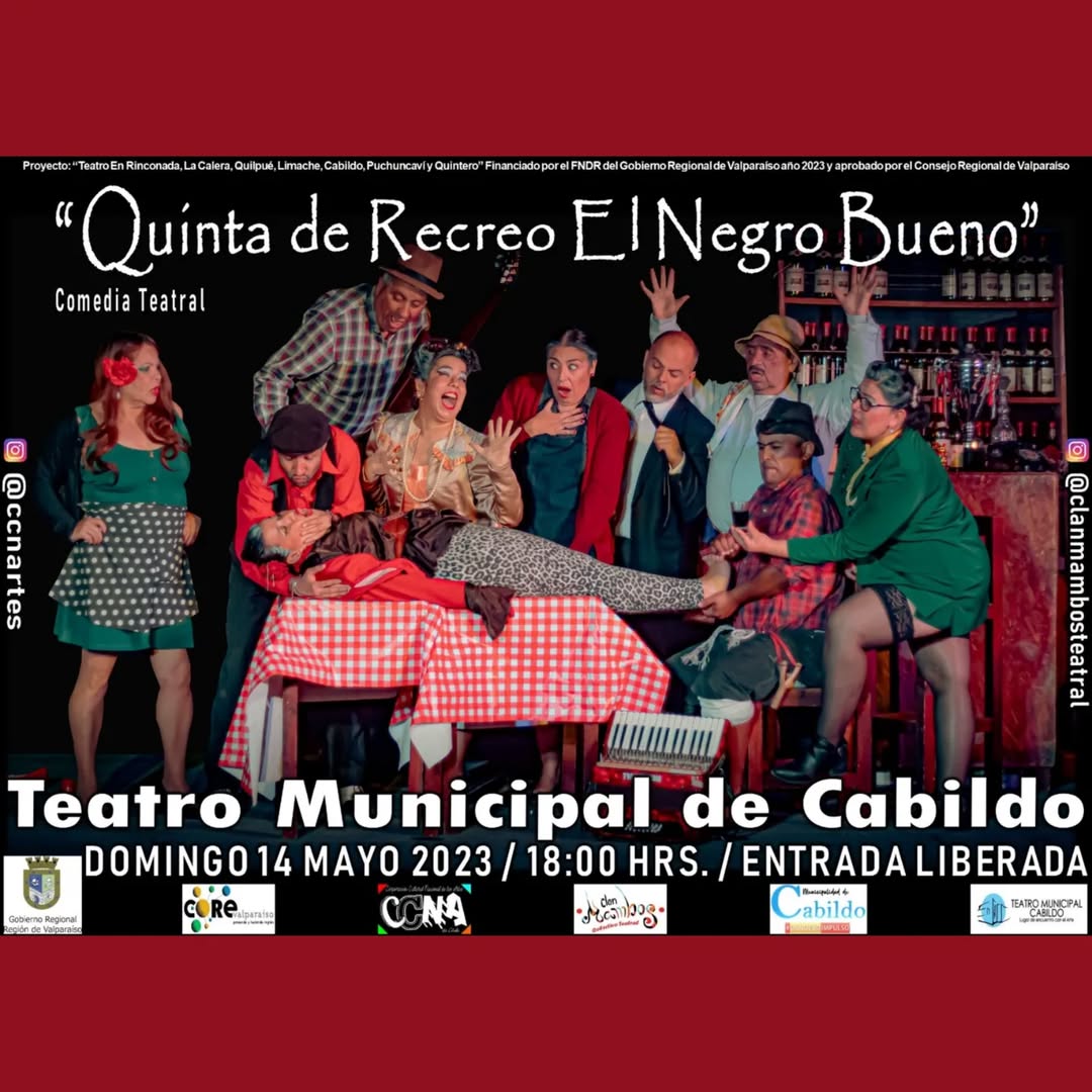 2023 TEATRO EN RINCONADA, LA CALERA, QUILPUE, LIMACHE, CABILDO, PUCHUNCAVI Y QUINTERO, FINANCIADO POR FNDR GORE DE VALPARAISO 2023 y APROBADO POR CONSEJO REGIONAL VALPARISO