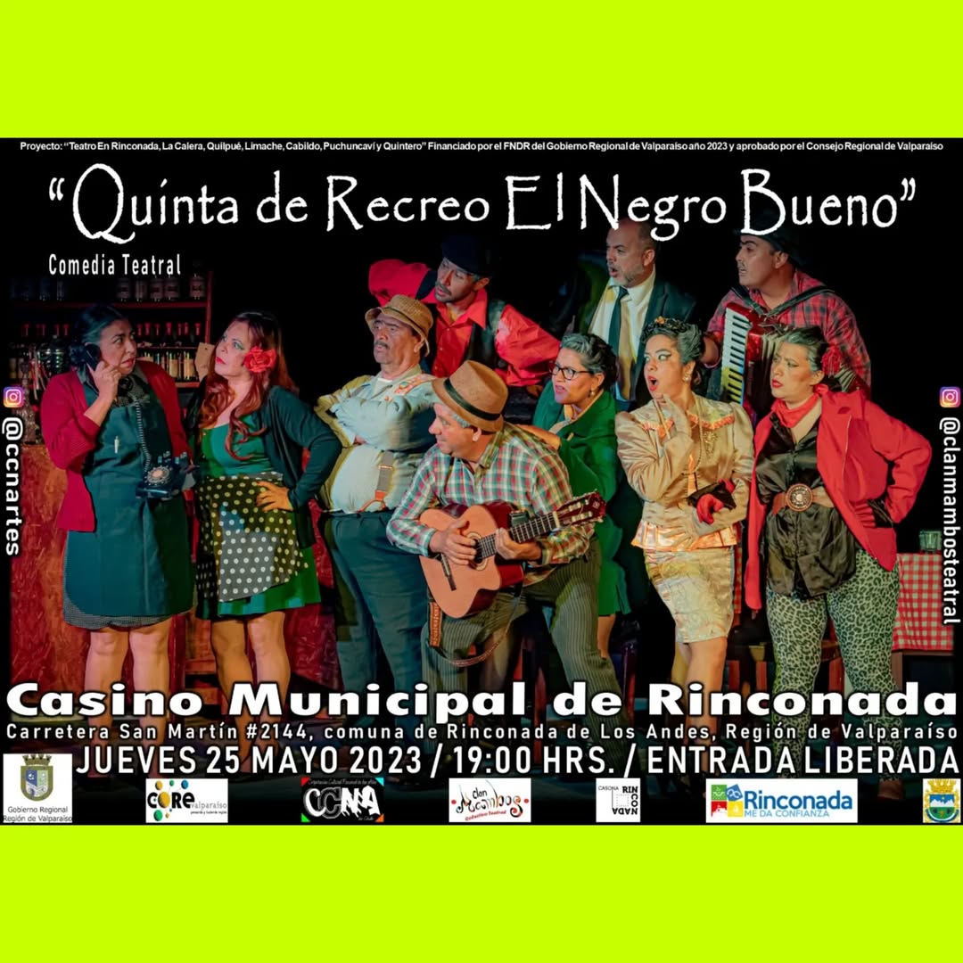 2023 TEATRO EN RINCONADA, LA CALERA, QUILPUE, LIMACHE, CABILDO, PUCHUNCAVI Y QUINTERO, FINANCIADO POR FNDR GORE DE VALPARAISO 2023 y APROBADO POR CONSEJO REGIONAL VALPARISO